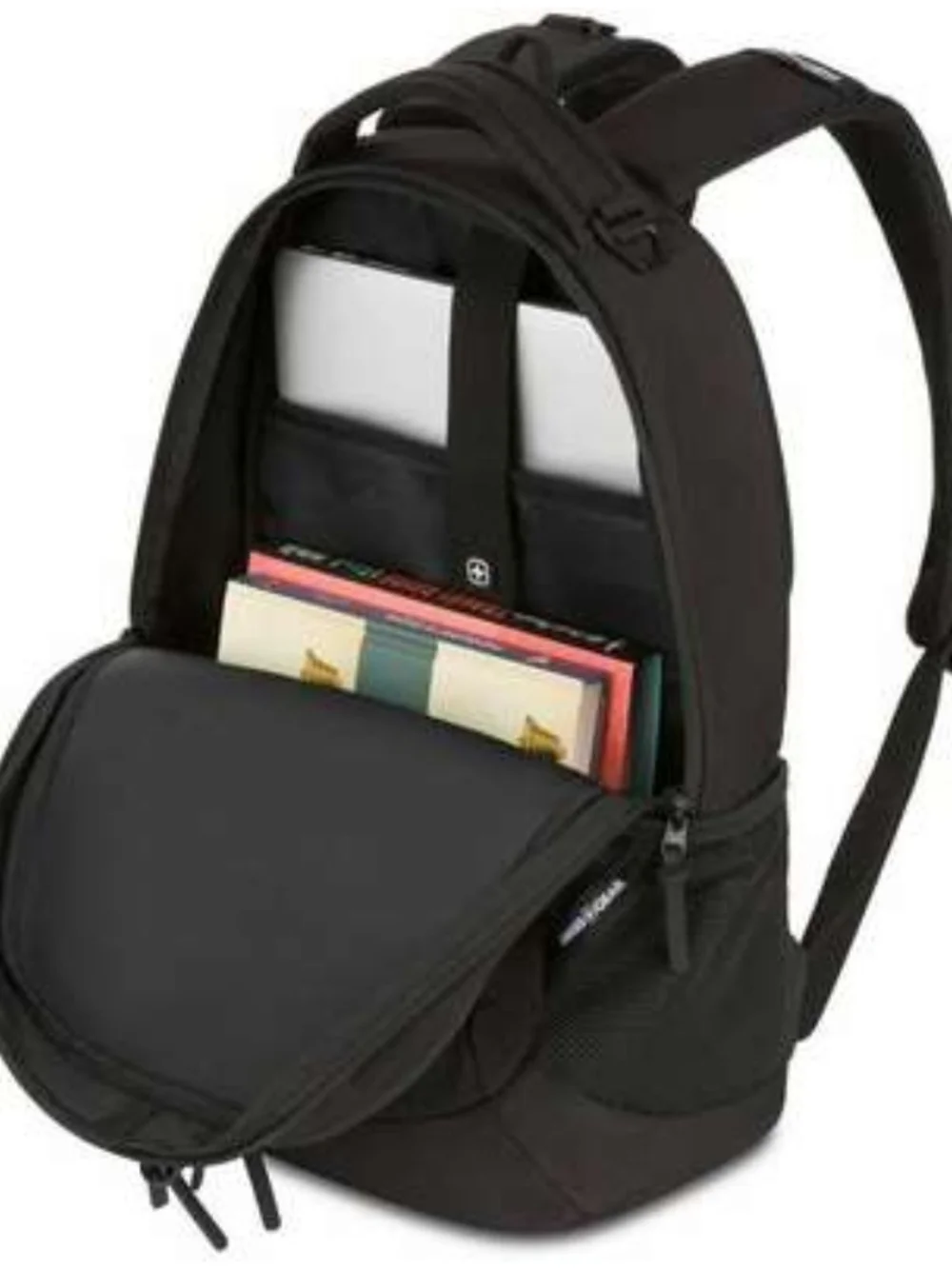 NWOT-SwissGear Black Laptop Up To 16in Backpack #5532-TTA Compliant-